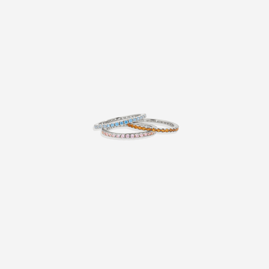 Febuary Birthstone Eternity Stacking Ring