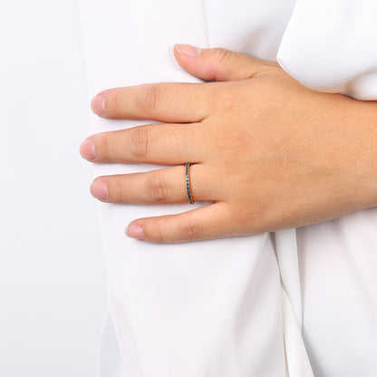 July Birthstone Eternity Stacking Ring