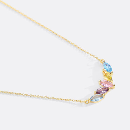 Elegant Family Birthstone Necklace