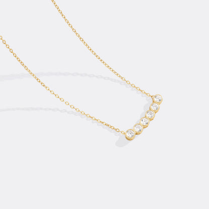 Classic Bezel-Set Diamond Necklace