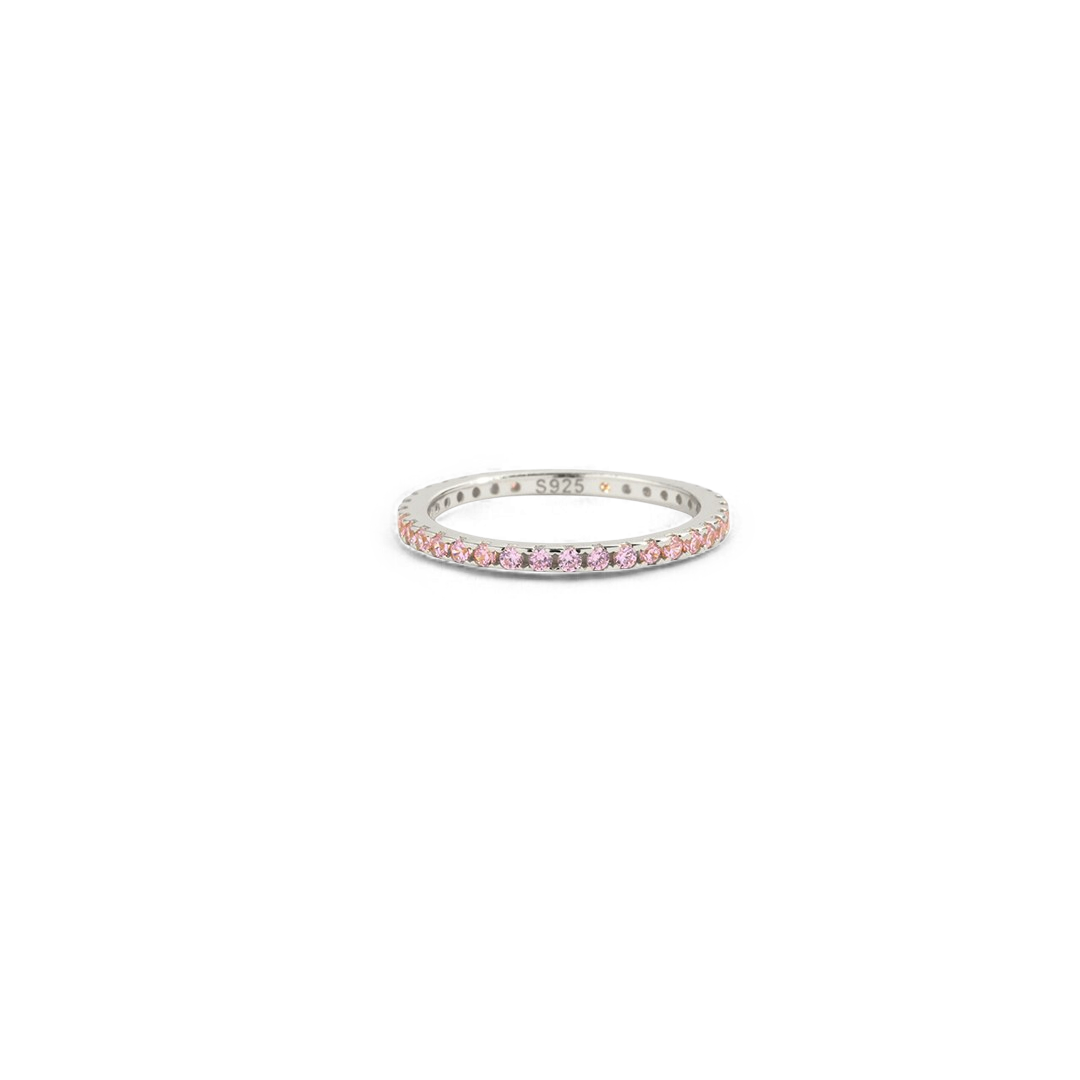 October Birthstone Eternity Stacking Ring