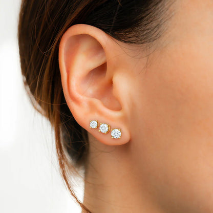 Classic Diamond Stud Earrings