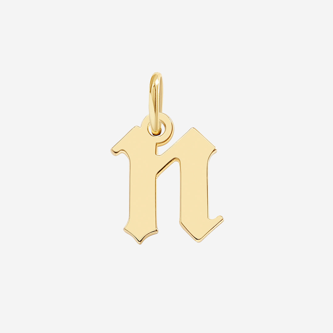 Old English Letter Charm