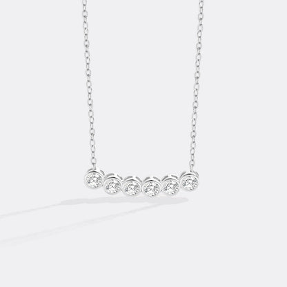 Classic Bezel-Set Diamond Necklace