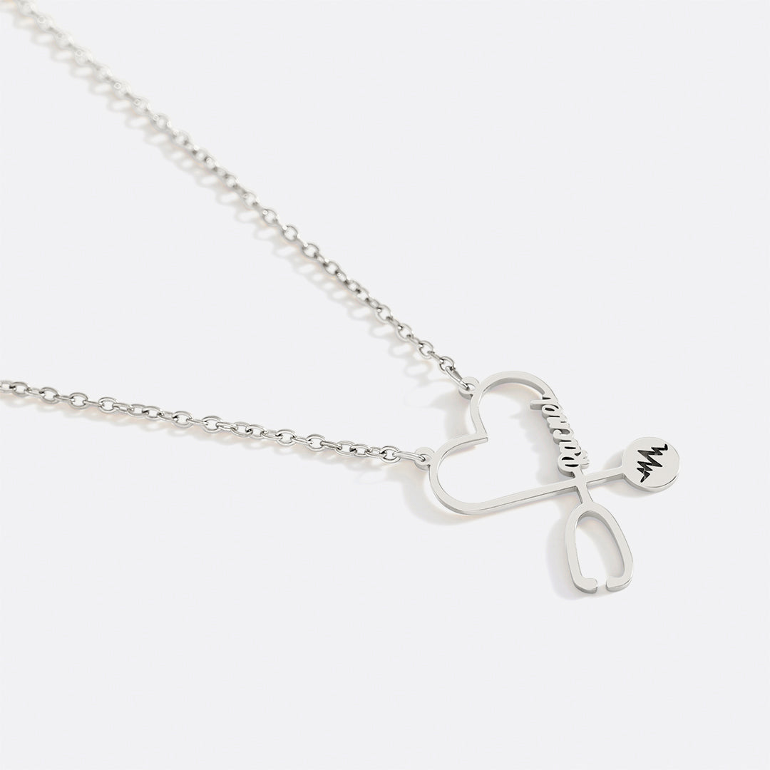 Stethosope Name Necklace