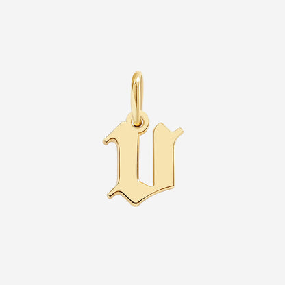 Old English Letter Charm