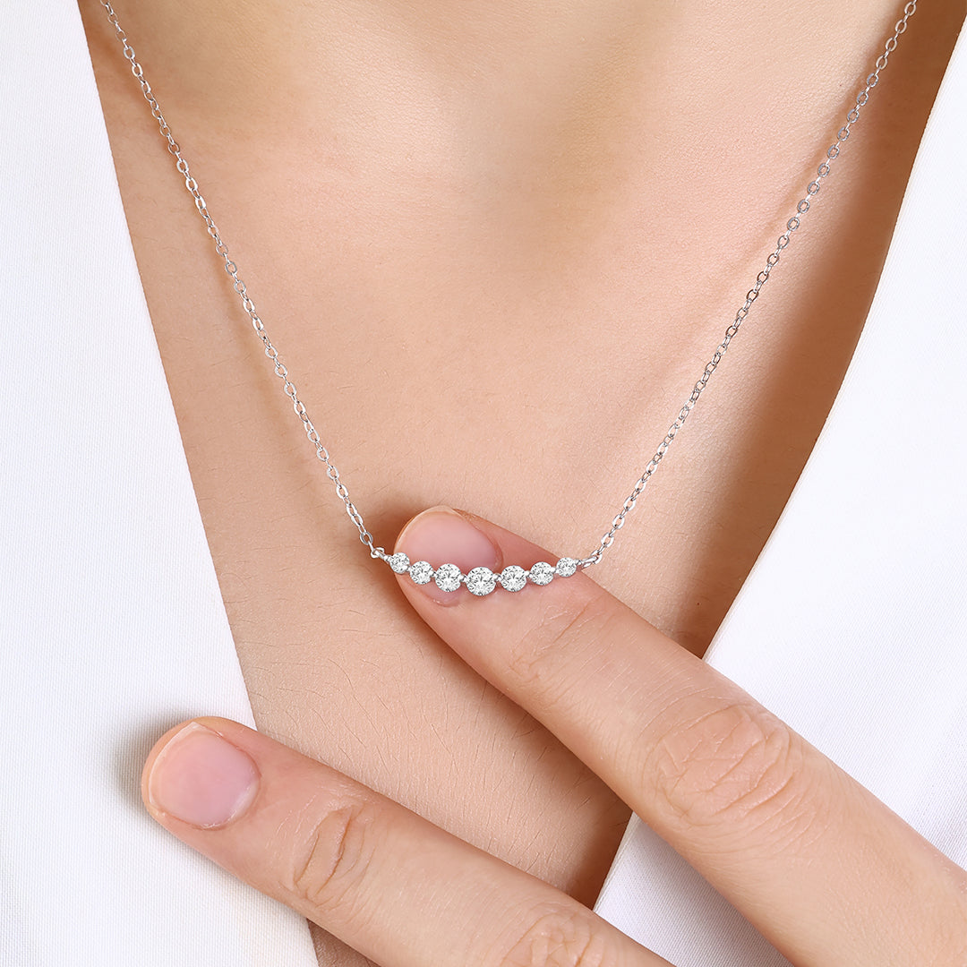 Classic Arc Diamond Necklace