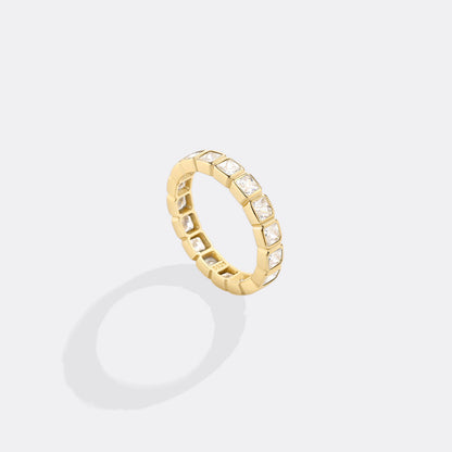 Asscher Cut Birthstone Eternity Ring