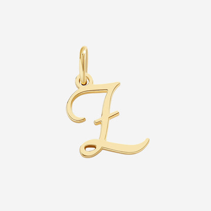 Cursive Initial Charm – Gold