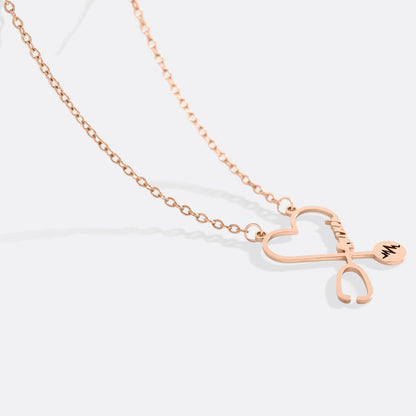 Stethosope Name Necklace