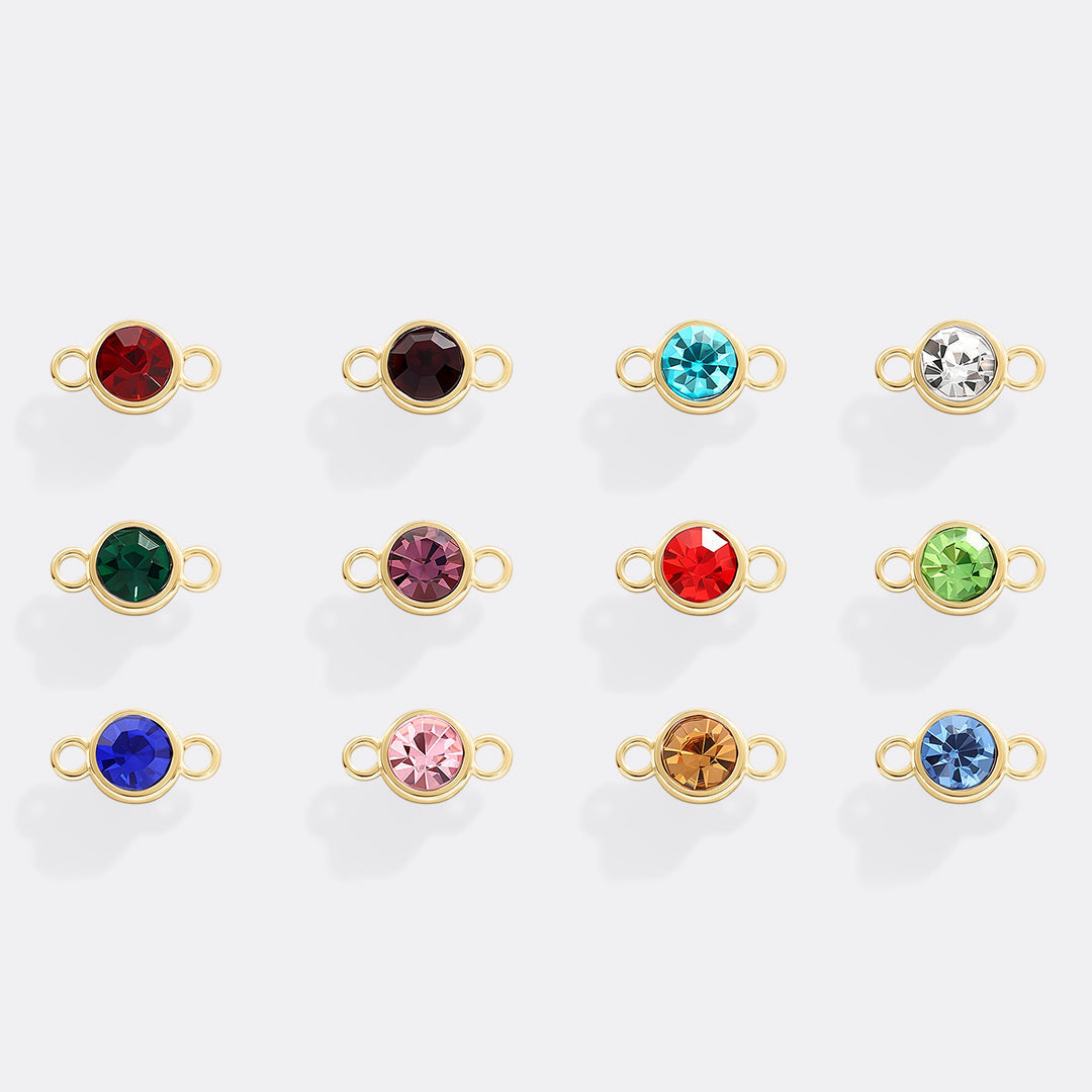 Personalized Birth Flower & Birthstones Bracelet March Daffodil