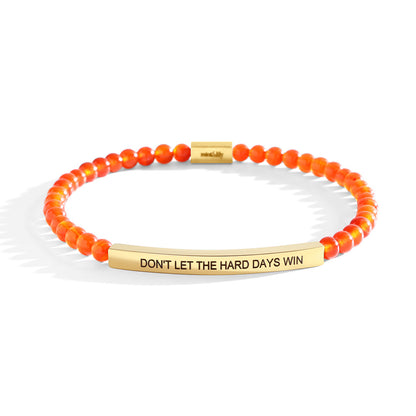 Don't Let The Hard Days Win Beaded Inspire Bracelet