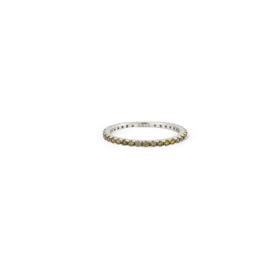 August Birthstone Eternity Stacking Ring