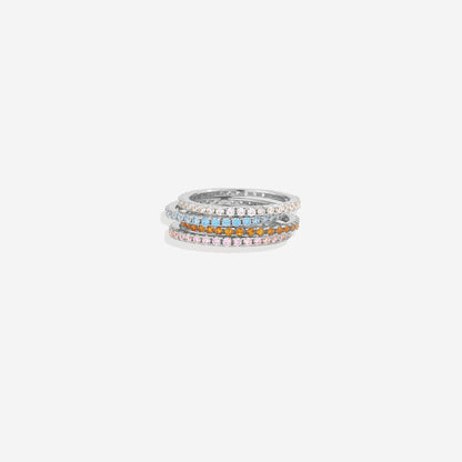 July Birthstone Eternity Stacking Ring