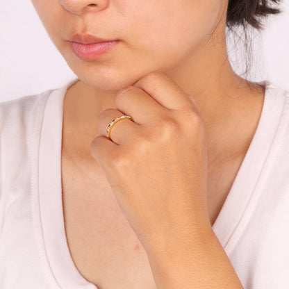 Baguette White Diamond Ring