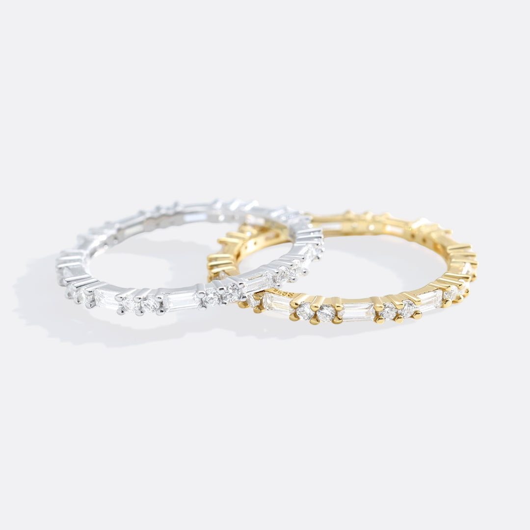 White Sapphire Stacking Ring