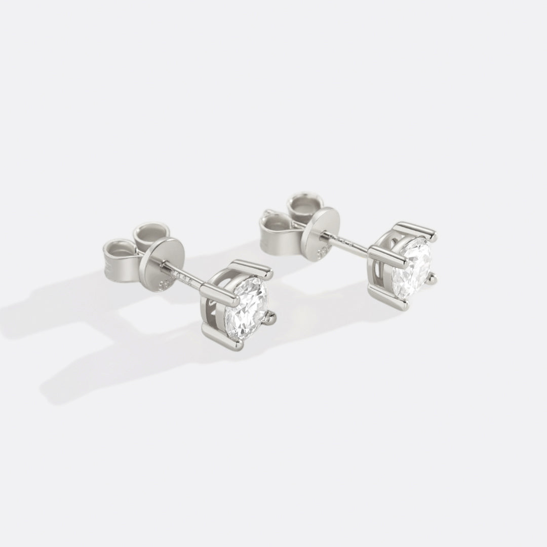 Classic Diamond Stud Earrings