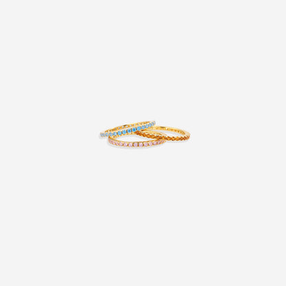 May Birthstone Eternity Stacking Ring
