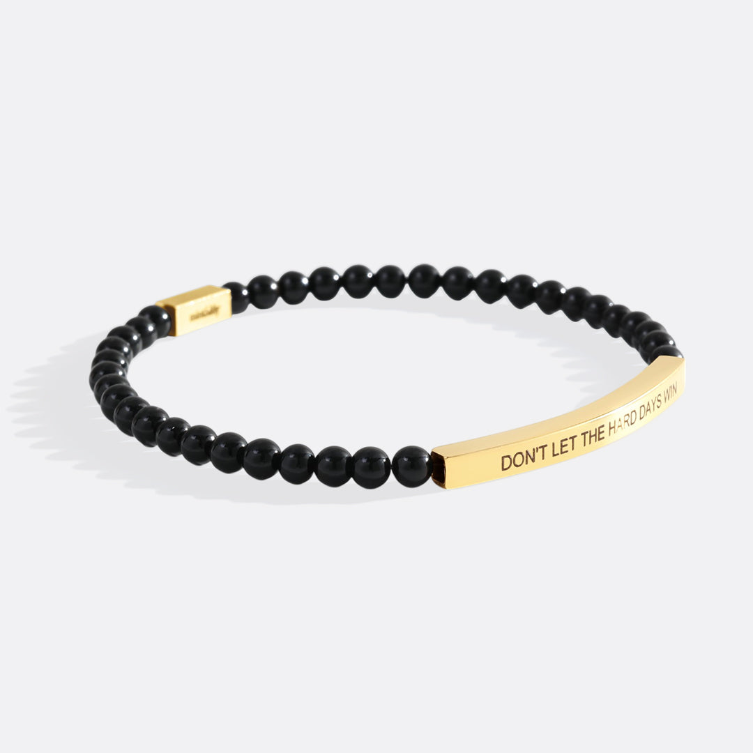 Don't Let The Hard Days Win Beaded Inspire Bracelet