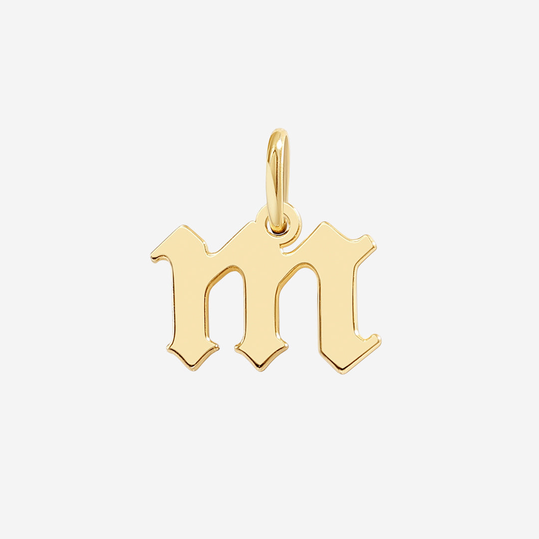 Old English Letter Charm