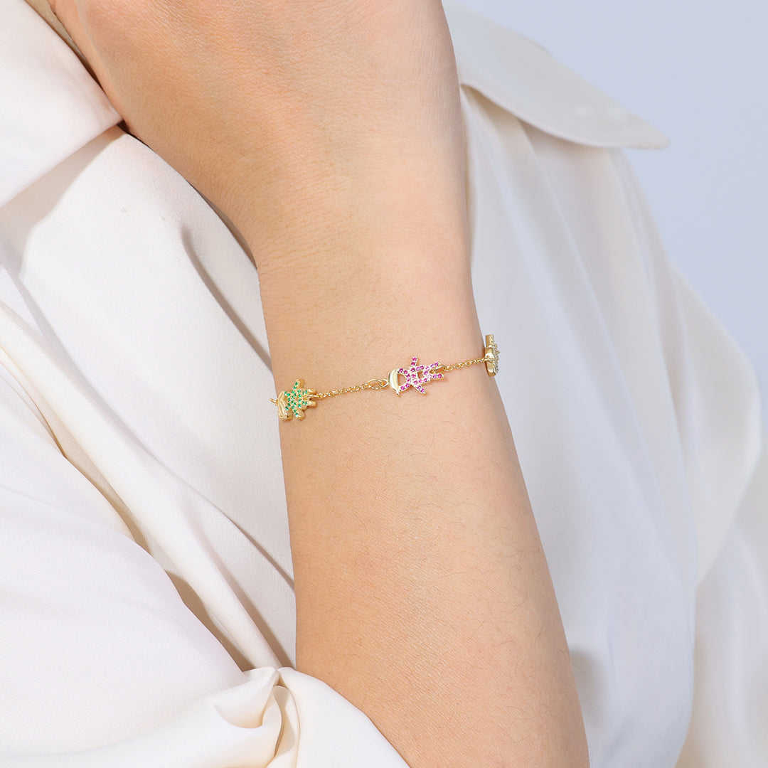 Personalized Mom Bracelet With Birthstone Kids