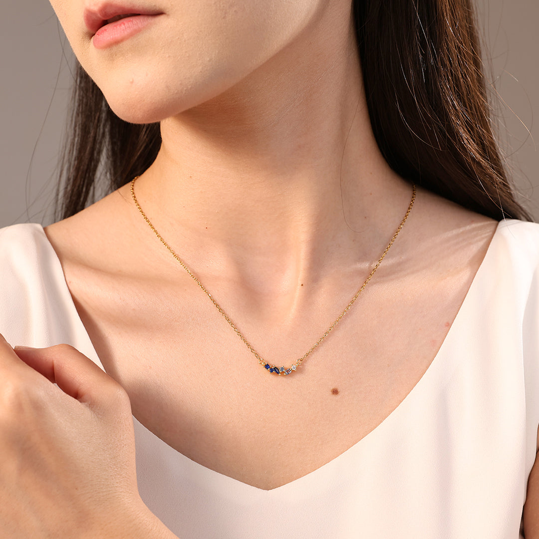 Ombre Birthstone Necklace