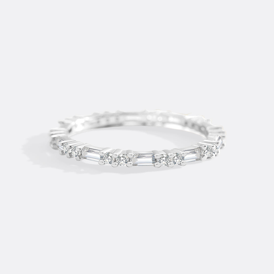 White Sapphire Stacking Ring