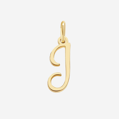 Cursive Initial Charm – Gold