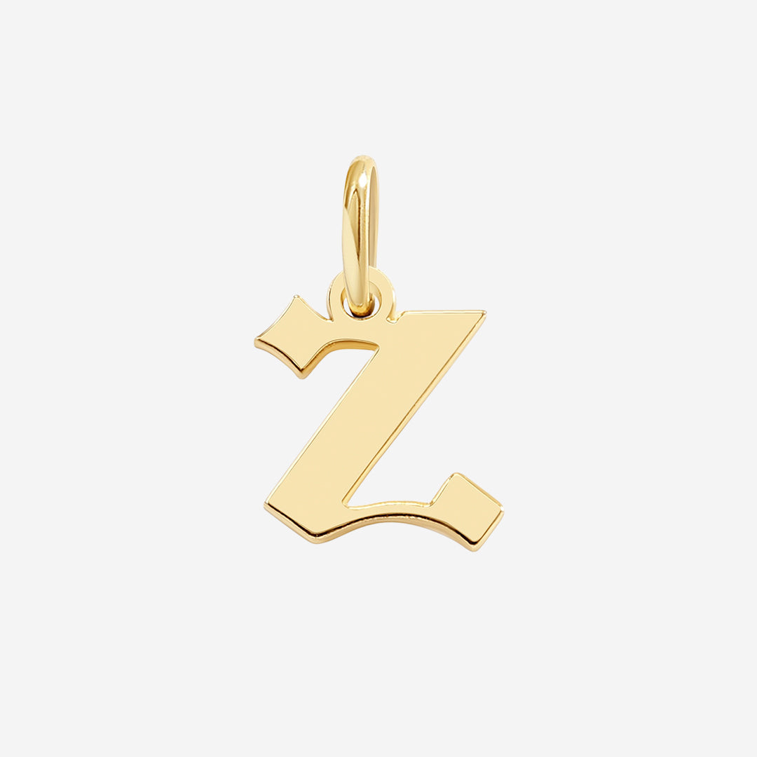 Old English Letter Charm