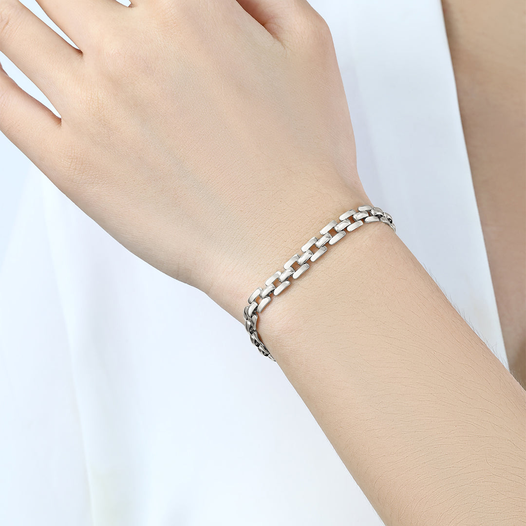 Timepiece Link Chain Bracelet