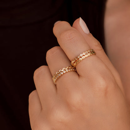 Dainty Gold Mini Ring Set