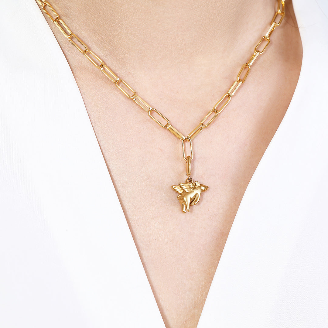 Flying Pig Charm