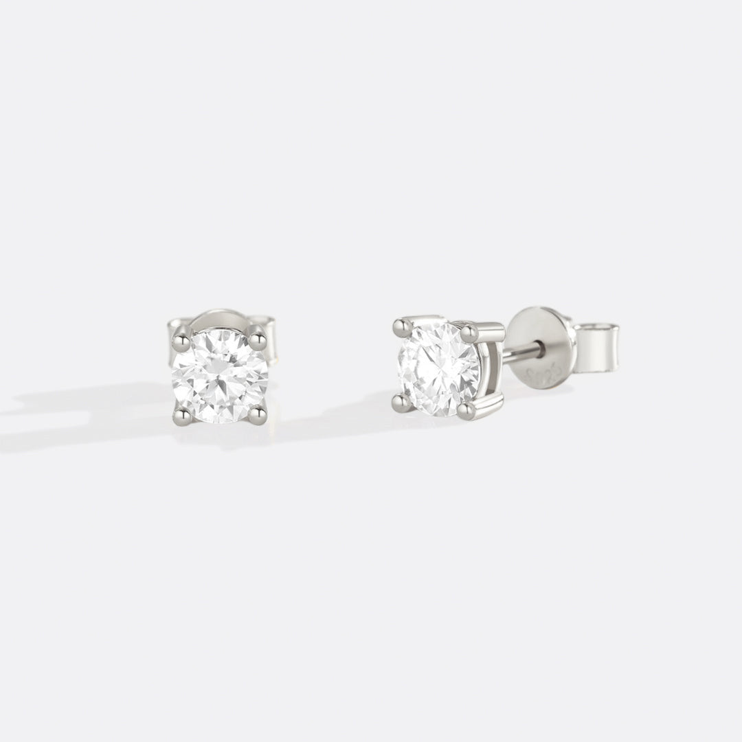 Classic Diamond Stud Earrings