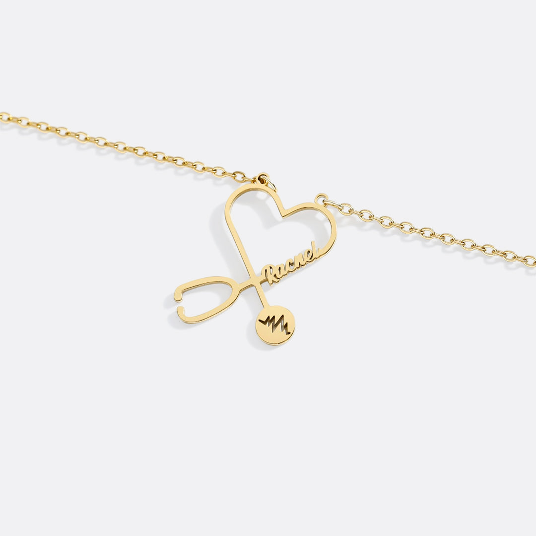 Stethosope Name Necklace