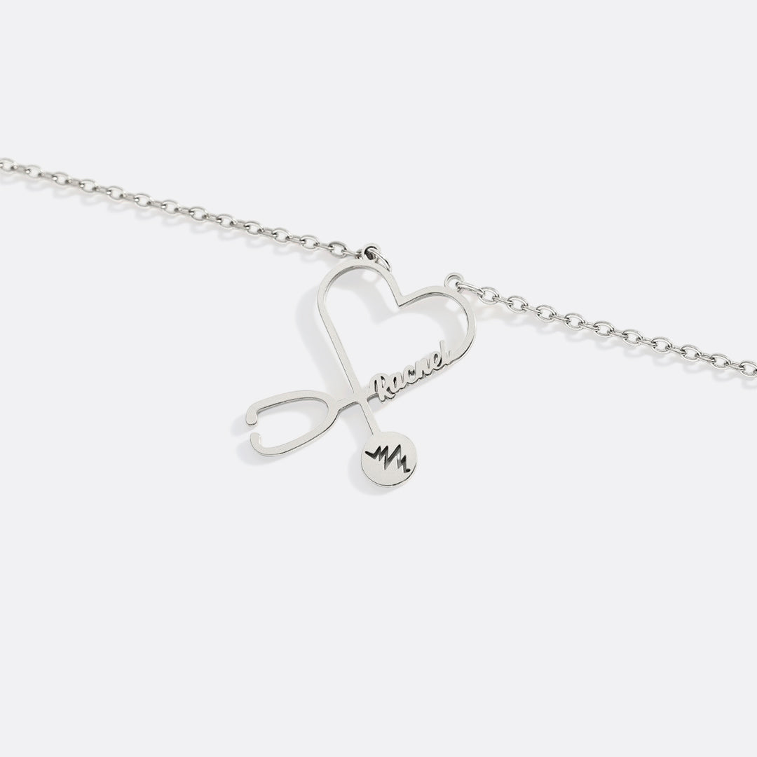 Stethosope Name Necklace