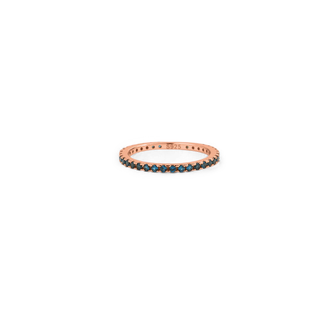 December Birthstone Eternity Stacking Ring