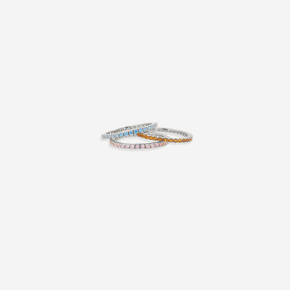 October Birthstone Eternity Stacking Ring