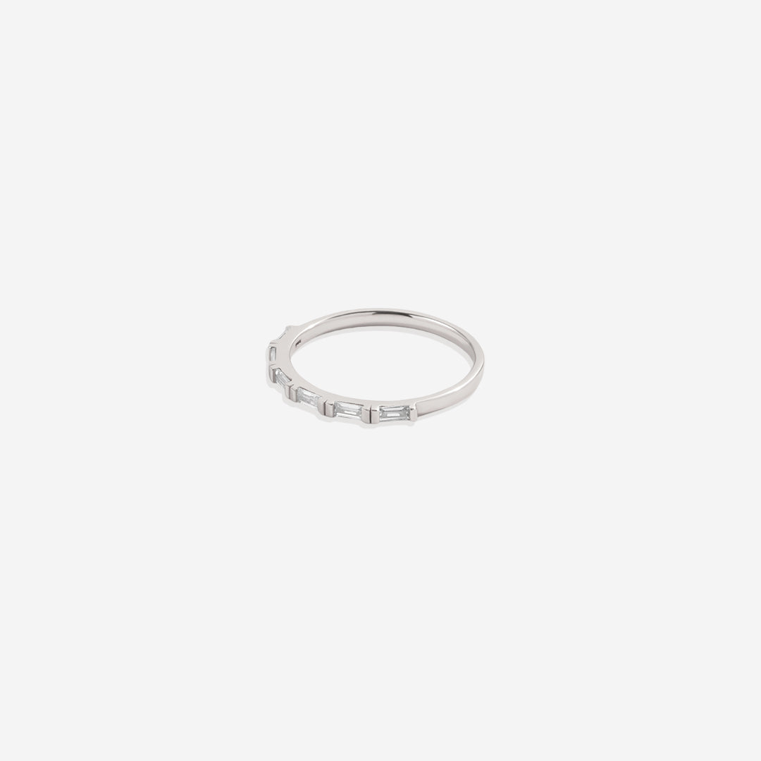 Baguette White Diamond Ring