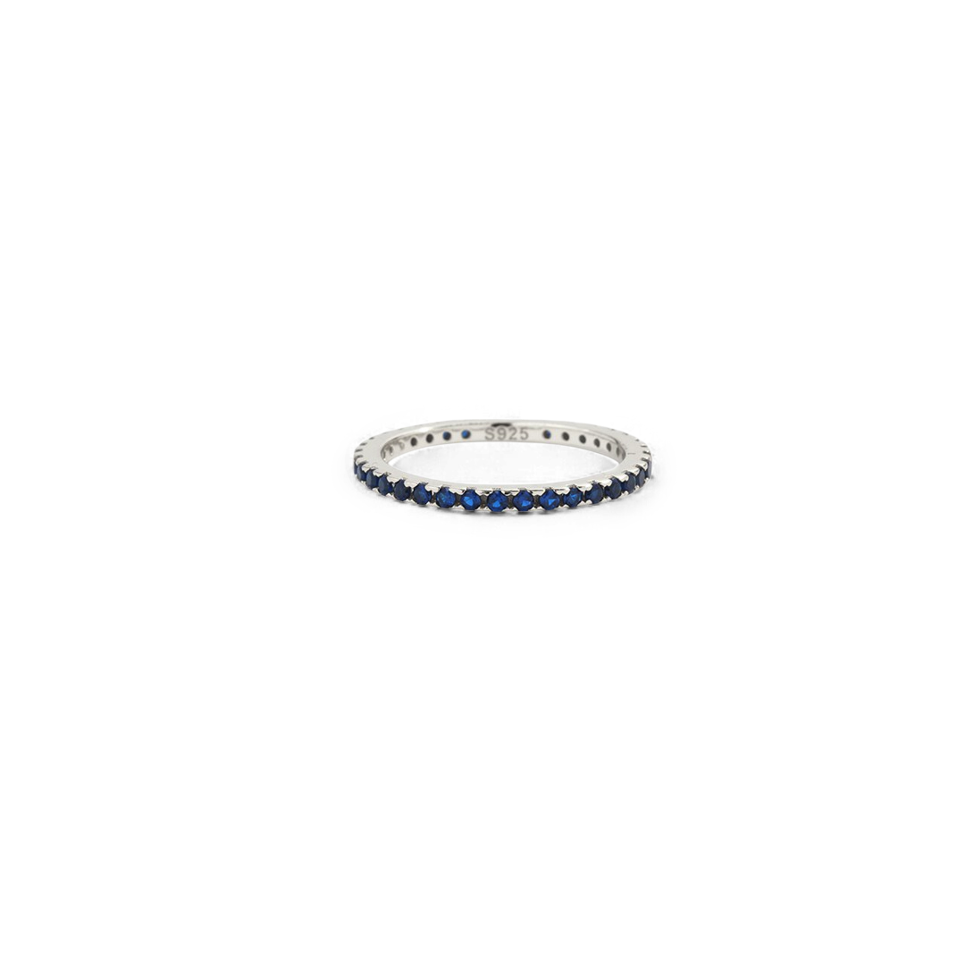 September Birthstone Eternity Stacking Ring