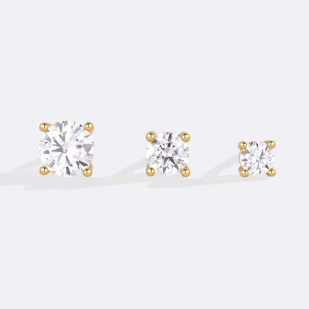 Classic Diamond Stud Earrings
