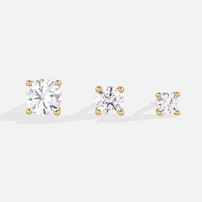 Classic Diamond Stud Earrings