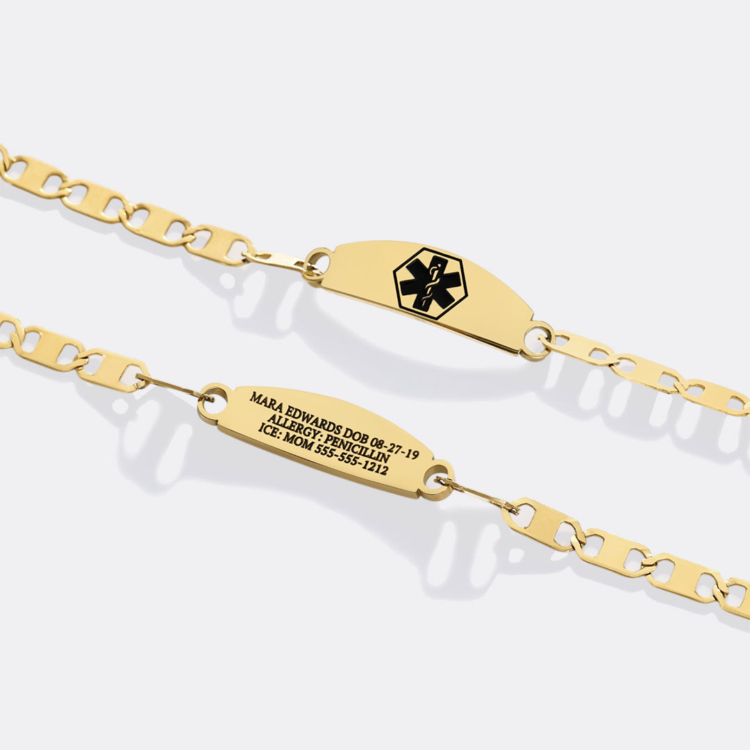 Engraved Medical Alert Bracelet