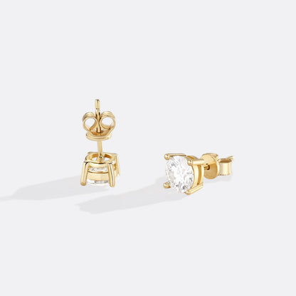 Classic Diamond Stud Earrings