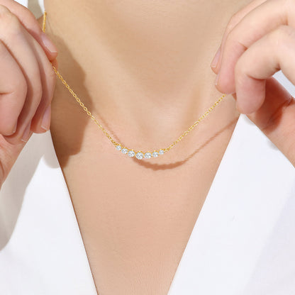 Classic Arc Diamond Necklace
