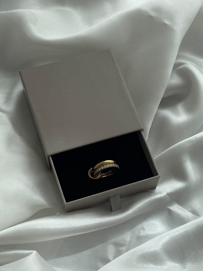 Aeliana Stacked Sparkling Band Ring