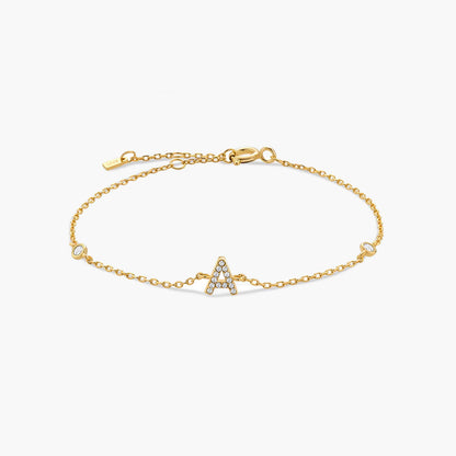 Aline Letter Charm Bracelet
