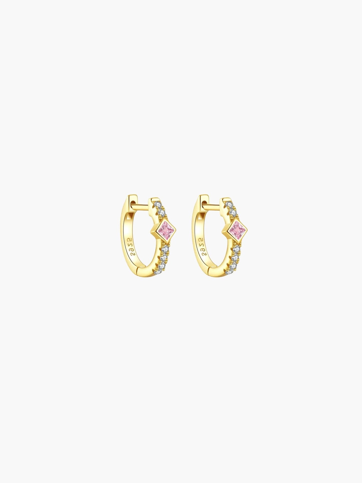 Amber Hoop Earrings