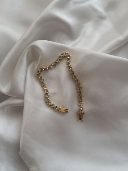 Arabella Heart-Cut Zirconia Tennis Bracelet