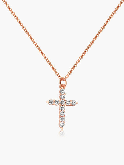 Ariadne Zirconia Cross Pendant Necklace