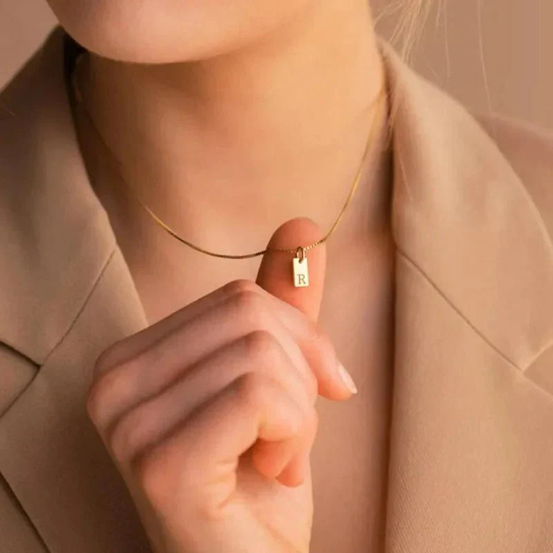 Bella Initial Pendant Necklace
